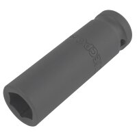 5x TECPO Kraft-Steckschlüssel-Einsatz, tief, 15 mm
