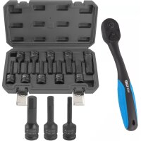 TECPO Kraft-Bit-Einsatz-Satz | H5-H19 | 10-teilig + BGS...