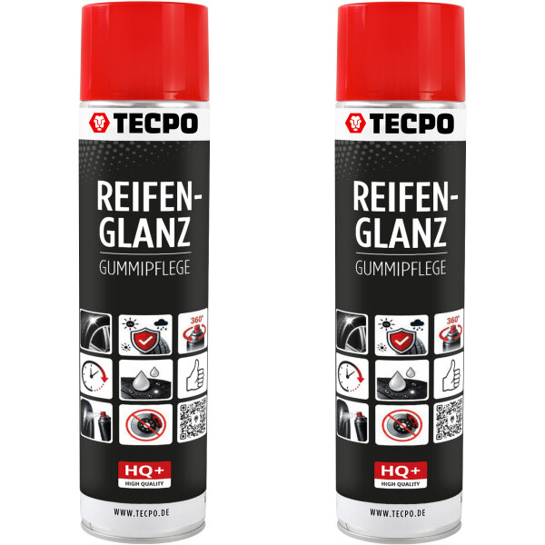 2x TECPO Reifen-Glanz-Spray, 600 ml