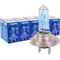 20x TECPO H7 Glühbirne 12V 55W, PX26d, Super White,...