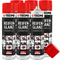 6x TECPO Reifen-Glanz-Spray, 600 ml