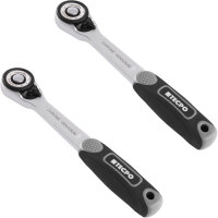 2x Umschaltknarre Feinverzahnt mit 72 Zähnen 1/4"