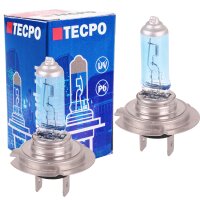 2x TECPO H7 Glühbirne 12V 55W, PX26d, Super White,...