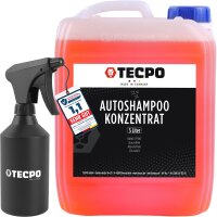 TECPO Autoshampoo Konzentrat 5L + HDPE Sprühflasche...