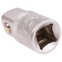 BGS Steckschlüssel-Adapter | Innenvierkant 10 mm (3/8") - Außenvierkant 12,5 mm (1/2")