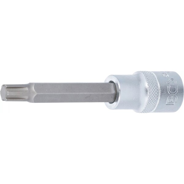 BGS Bit-Einsatz | Länge 100 mm | Antrieb Innenvierkant 12,5 mm (1/2") | Keil-Profil (für RIBE) M9
