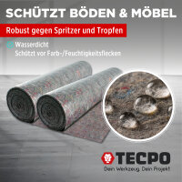 TECPO Malervlies | 50m Lang | 1m Breit | 200g/m²