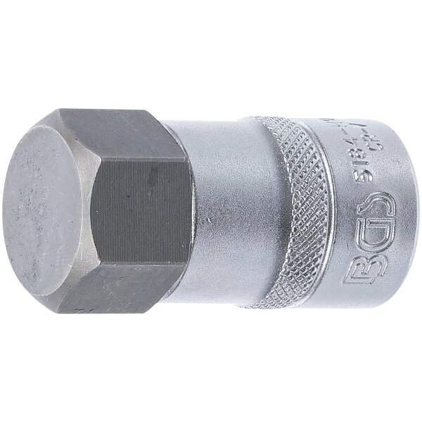 BGS Bit-Einsatz Antrieb Innenvierkant 12,5 mm (1/2") Innensechskant 26 mm