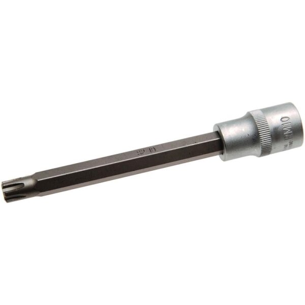 BGS Bit-Einsatz | Länge 140 mm | Antrieb Innenvierkant 12,5mm (1/2") | Keil-Profil (für RIBE) M10
