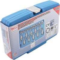 BGS Bit-Einsatz-/Steckschlüssel-Einsatz-Satz | Antrieb Innenvierkant 12,5mm (1/2") | E-Profil / T-Profil (für Torx) | 19-tlg.