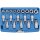 BGS Bit-Einsatz-/Steckschlüssel-Einsatz-Satz | Antrieb Innenvierkant 12,5mm (1/2") | E-Profil / T-Profil (für Torx) | 19-tlg.