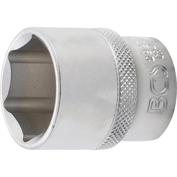 BGS Steckschlüssel-Einsatz Sechskant | Antrieb Innenvierkant 12,5 mm (1/2") | SW 27 mm