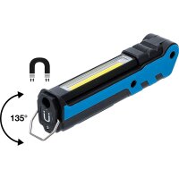 BGS COB LED Akku Knicklampe, 5W Handlampe, magnetisch