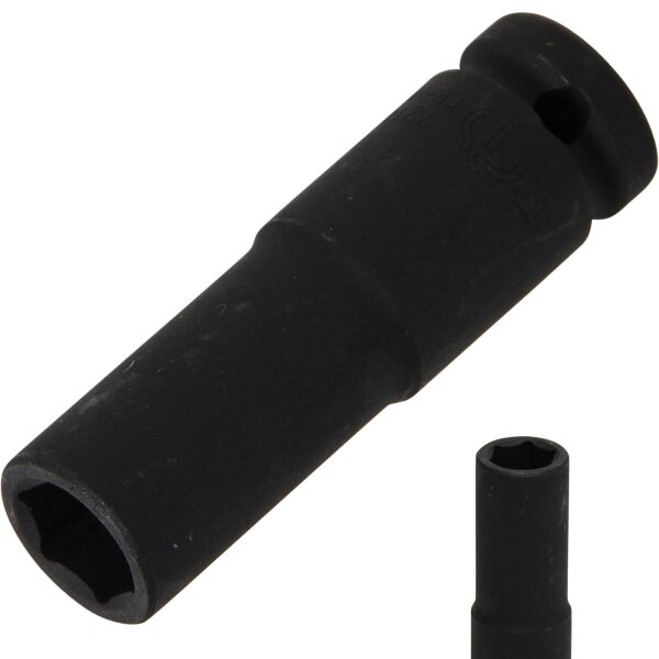BGS Kraft-Steckschlüssel-Einsatz Sechskant, tief | Antrieb Innenvierkant 12,5 mm (1/2") | SW 14 mm