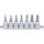 BGS Bit-Einsatz-Set, T-Profil mit Bohrung (für Torx), 10 (3/8), T15-T50, 7-tlg.