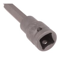 BGS Kraft-Bit-Einsatz | Länge 100 mm | Antrieb Innenvierkant 12,5 mm (1/2") | T-Profil (für Torx) T25