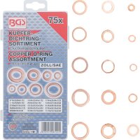 BGS Dichtring-Sortiment | Kupfer | Zollgrößen...
