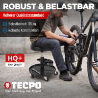 TECPO Werkstatt-Arbeitssitz mit 5 Rollen | Ø 360 mm