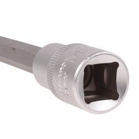 BGS Steckschlüssel Biteinsatz M10 Steck Nuss 140 mm lang, 1/2 Zoll