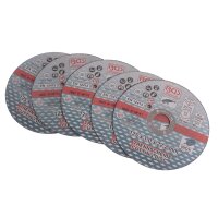 BGS Trennscheiben für Edelstahl | Ø 125x1,0x22,2mm | 5-tlg.