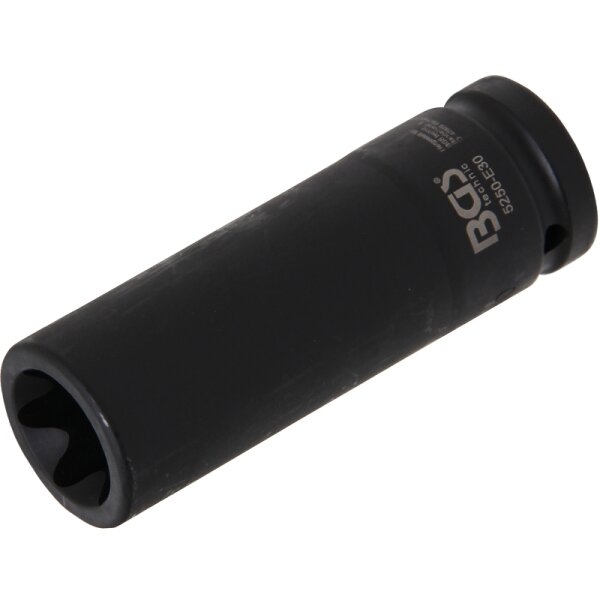 BGS Kraft-Steckschlüssel-Einsatz E-Profil, tief | Antrieb Innenvierkant 20 mm (3/4") | SW E30 mm