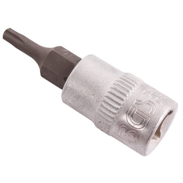 BGS Bit-Einsatz | Antrieb Innenvierkant 6,3 mm (1/4") | T-Profil (für Torx) T10