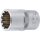 BGS Steckschlüssel-Einsatz Gear Lock | Antrieb Innenvierkant 12,5 mm (1/2") | SW 16 mm