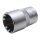 BGS Steckschlüssel-Einsatz "Gear Lock", 6,3 (1/4), 11 mm