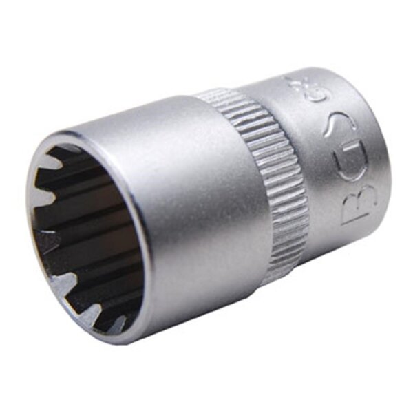 BGS Steckschlüssel-Einsatz "Gear Lock", 6,3 (1/4), 12 mm