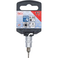 BGS Bit-Einsatz | Antrieb Innenvierkant 6,3 mm (1/4") | T-Profil (für Torx) T7