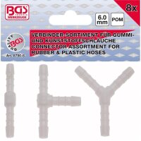 BGS Schlauchverbinder-Sortiment, 6 mm