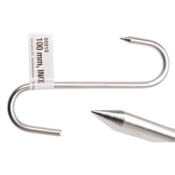 Fleischerhaken, 100 mm, INOX