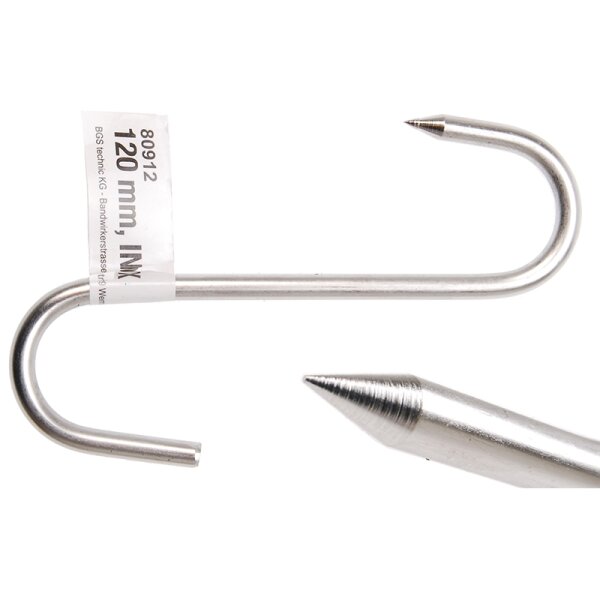 Fleischerhaken, 120 mm, INOX
