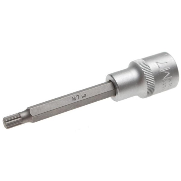 BGS Bit-Einsatz 12,5 (1/2), Innenvielzahn, 100 mm lang, M7