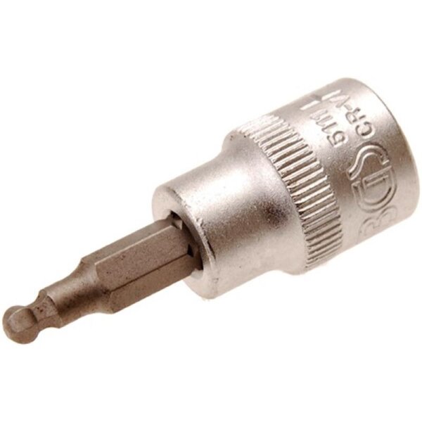 BGS Bit-Einsatz, 4 mm Innensechskant, 10 (3/8), mit Kugelkopf