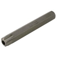 T-Profil-Bit, mit Bohrung, 75 mm lang, T55, 10 (3/8)