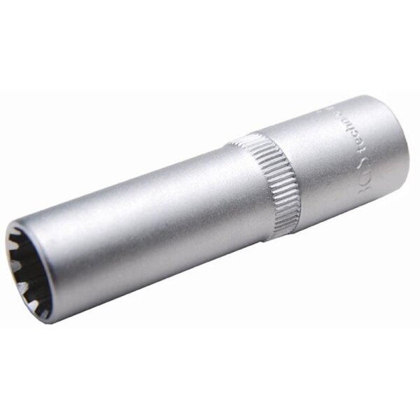 BGS Steckschlüssel-Einsatz "Gear Lock", 10 (3/8), tief, 15 mm