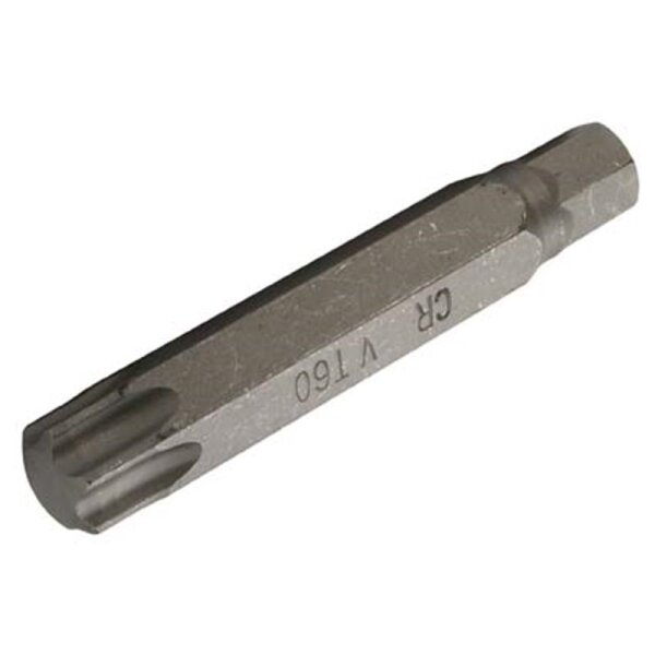 BGS T-Profil Bit ohne Bohrung, 75 mm lang, T60, 14 mm 6-kant