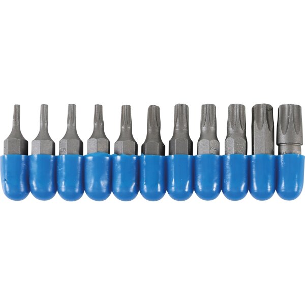BGS Bit-Satz | Antrieb Außensechskant 6,3 mm (1/4") | Abtrieb T-Profil (für Torx) | 11-tlg.
