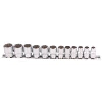 BGS Steckschlüssel-Einsatz-Set, 10 (3/8), 12-kant, 8 - 19 mm, 12-tlg.