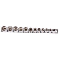 BGS Steckschlüssel-Einsatz-Set, 10 (3/8), 12-kant, 8 - 19 mm, 12-tlg.