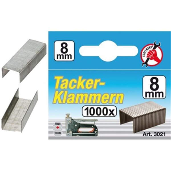 BGS DIY Klammern | Typ 53 | 8 x 11,4 mm | 1000 Stück
