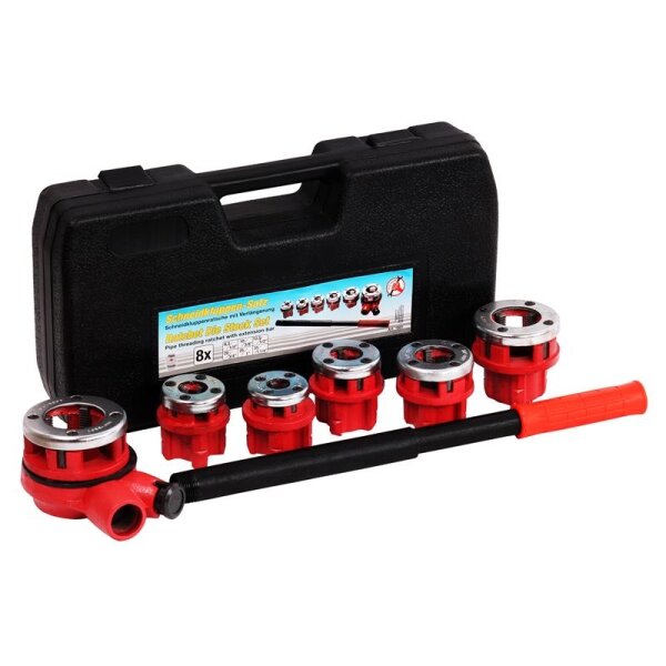 BGS Do it yourself Gewinde Schneidkluppen Satz 8-tlg, 1/4" - 1 1/4", 8-tlg.