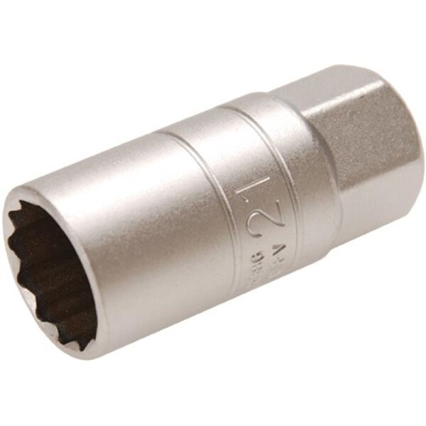BGS Zündkerzen-Einsatz mit Haltegummi, 12,5 (1/2), 21 mm