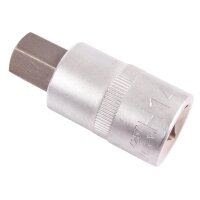 BGS Bit-Einsatz, Innen-6-Kant, 12,5 (1/2), 53 mm lang, 14 mm