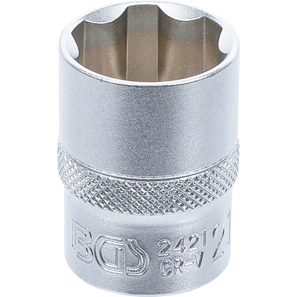 BGS Steckschlüssel Einsatz Stecknuss 12,5 1/2" Nuss 21 mm Super Lock Nuß CV