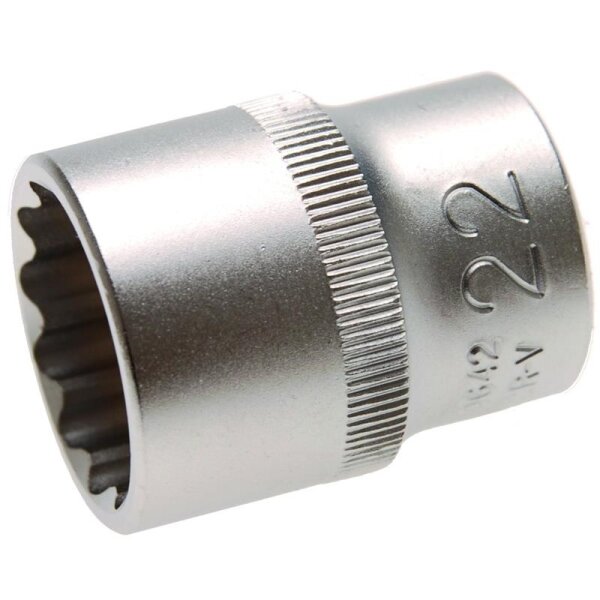 BGS Steckschlüssel-Einsatz 12-kant, 12,5 (1/2), 22 mm