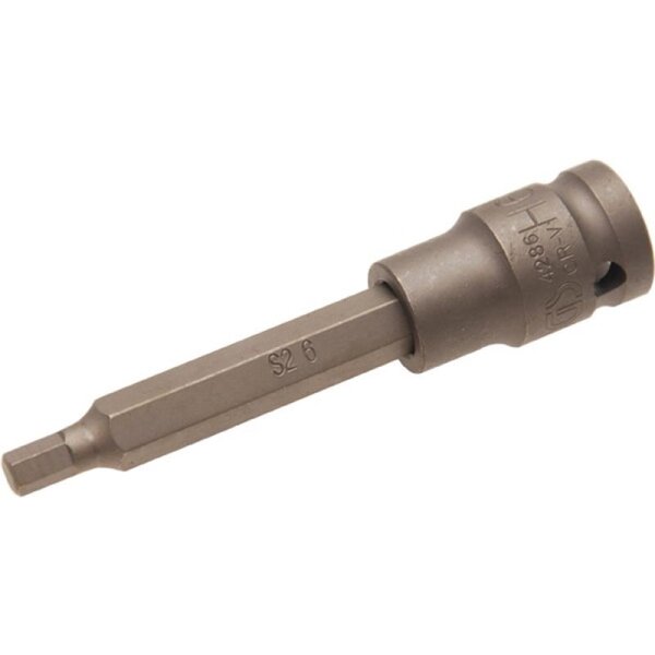 BGS Kraft-Bit-Einsatz Innen-6-kant 6x100 mm, 12,5 (1/2)