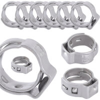 TECPO Schlauchschellen 1 Ohr B: 5 mm Ø7.0-8,7 mm...