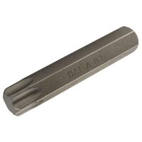 BGS T-Profil Bit ohne Bohrung, 80 mm lang, T70, 14 mm 6-kant
